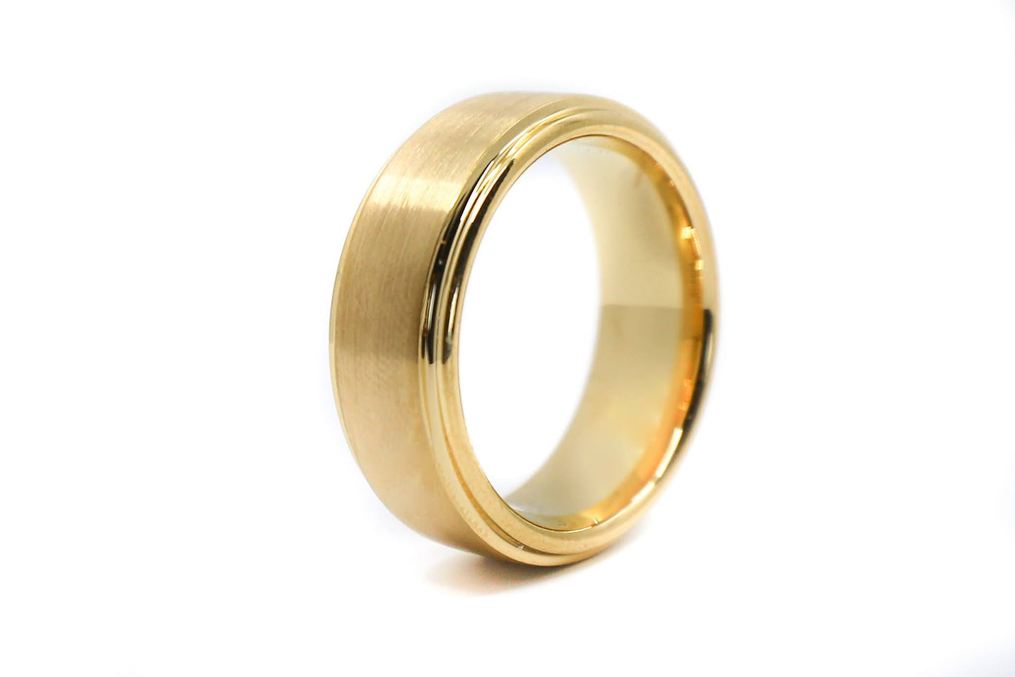 gold men wedding band