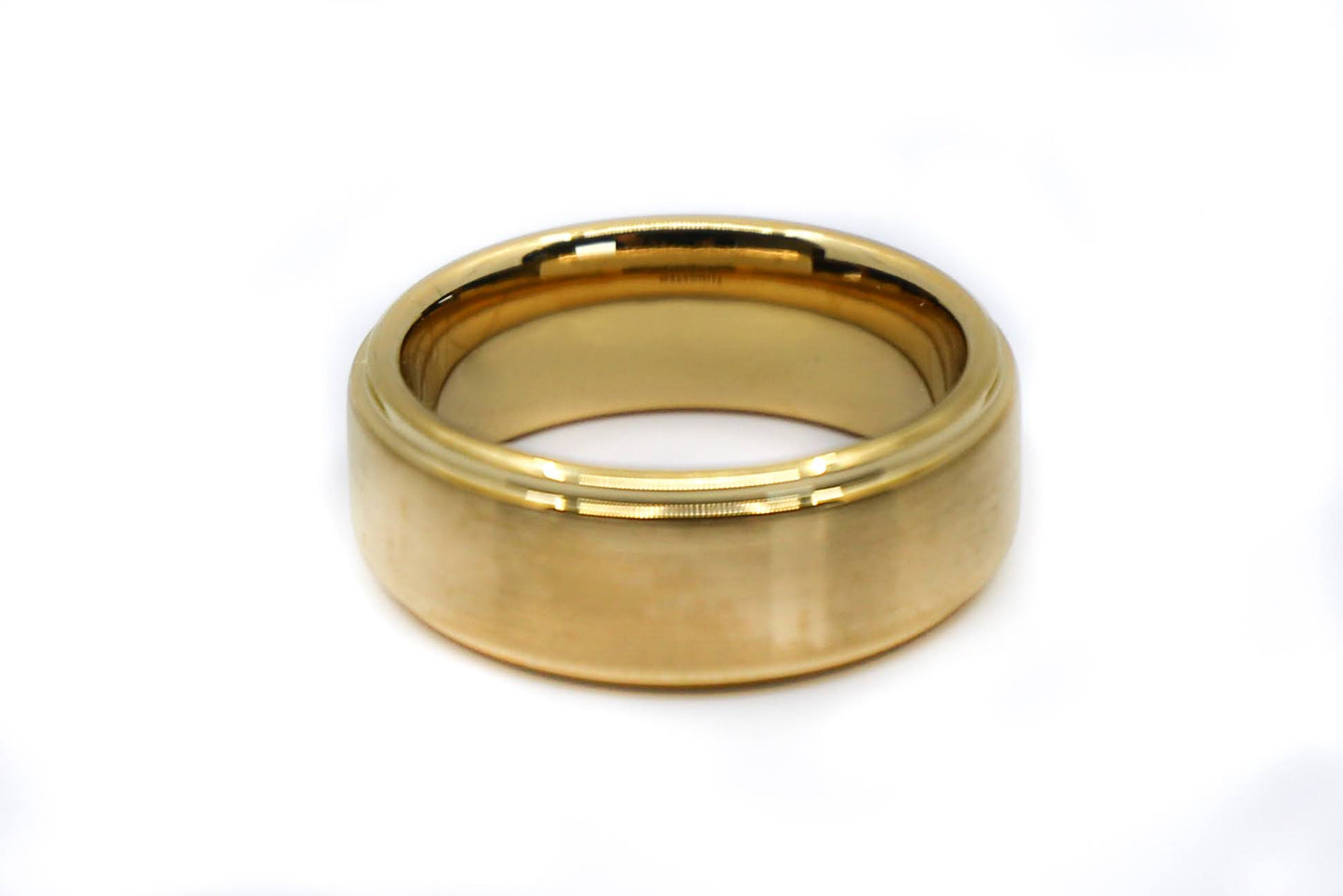 gold men wedding band